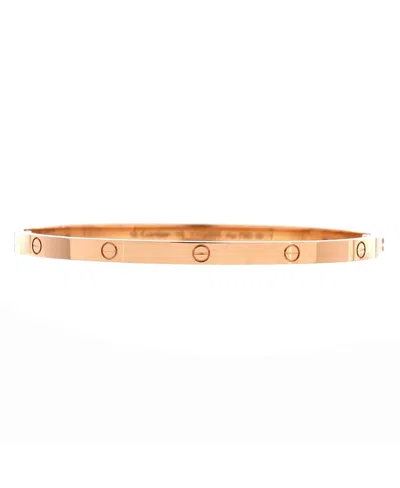 Pre-owned Pre-owned Cartier  Cartier Small Love Bracelet 18k Rose Gold In Pink