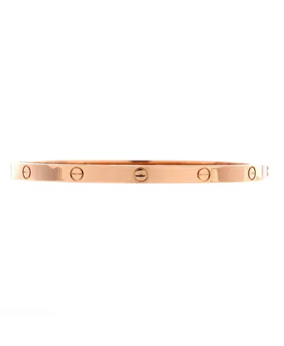 Pre-owned Pre-owned Cartier  Cartier Small Love Bracelet 18k Rose Gold In Pink