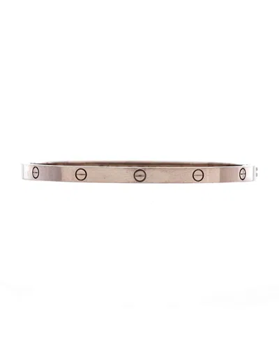 Pre-owned Pre-owned Cartier  Cartier Small Love Bracelet 18k White Gold