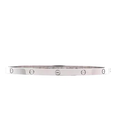 Pre-owned Pre-owned Cartier  Cartier Small Love Bracelet 18k White Gold
