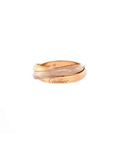 Pre-owned Pre-owned Cartier  Cartier Small Trinity Ring 18k Tricolor Gold