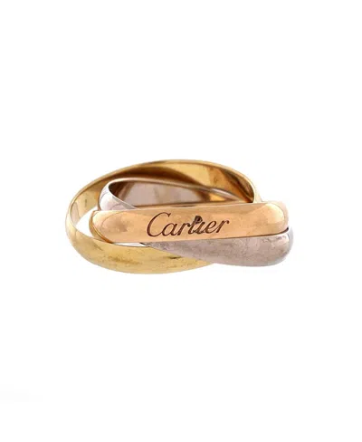 Pre-owned Pre-owned Cartier  Cartier Small Trinity Ring 18k Tricolor Gold
