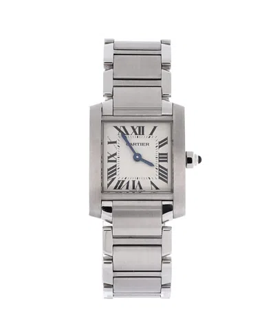 Pre-owned Pre-owned Cartier  Cartier Tank Francaise Quartz Watch In Stainless Steel 20mm In Brown