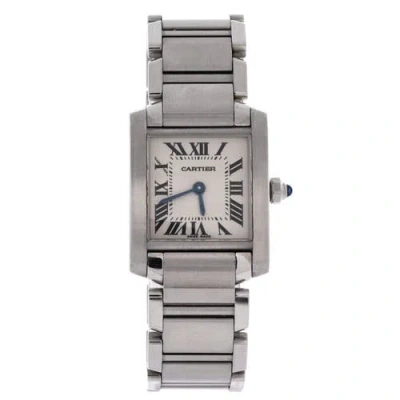 Pre-owned Cartier  Cartier Tank Francaise Quartz Watch Stainless Steel 20 In Silver