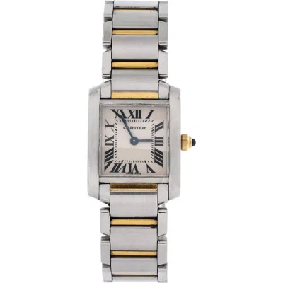 Pre-owned Cartier  Cartier Tank Francaise Quartz Watch Stainless Steel And Yellow Gold 20