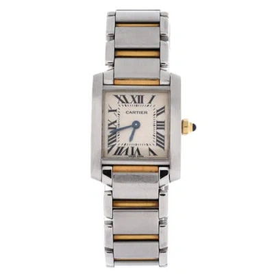 Pre-owned Cartier  Cartier Tank Francaise Quartz Watch Stainless Steel And Yellow Gold 20 In Silver