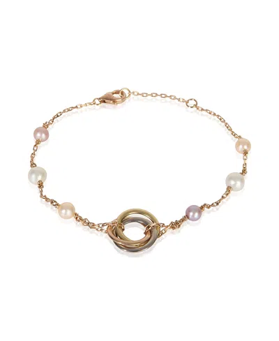 Pre-owned Pre-owned Cartier  Cartier Trinity 18k 3 Tone Gold Bracelet