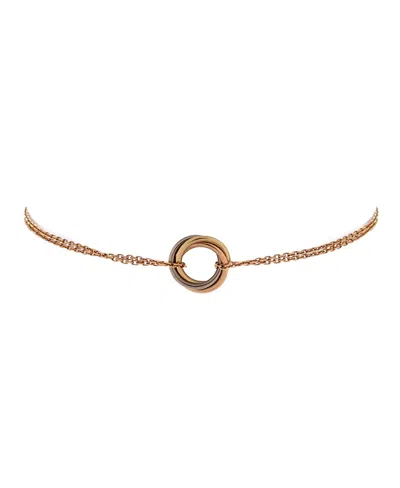 Pre-owned Pre-owned Cartier  Cartier Trinity Chain Bracelet 18k Tricolor Gold