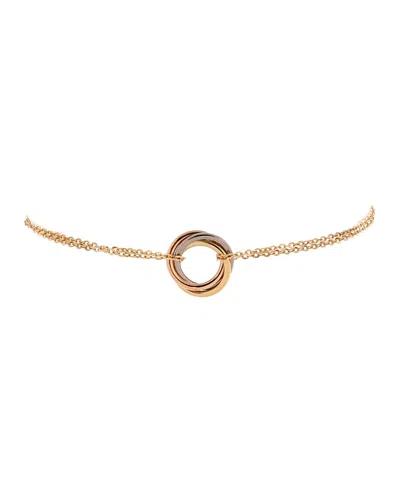 Pre-owned Pre-owned Cartier  Cartier Trinity Chain Bracelet 18k Tricolor Gold