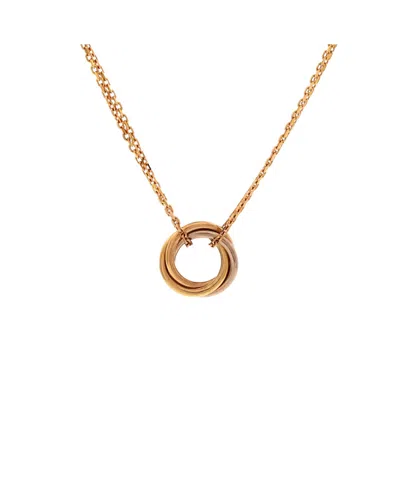 Pre-owned Pre-owned Cartier  Cartier Trinity Choker Necklace 18k Tricolor Gold, 15.75