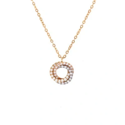 Pre-owned Cartier  Cartier Trinity Choker Necklace 18k Tricolor Gold With Pave Diamonds