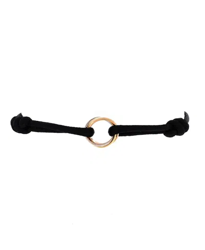 Pre-owned Pre-owned Cartier  Cartier Trinity On Cord Bracelet Silk Cord With 18k Tricolor Gold