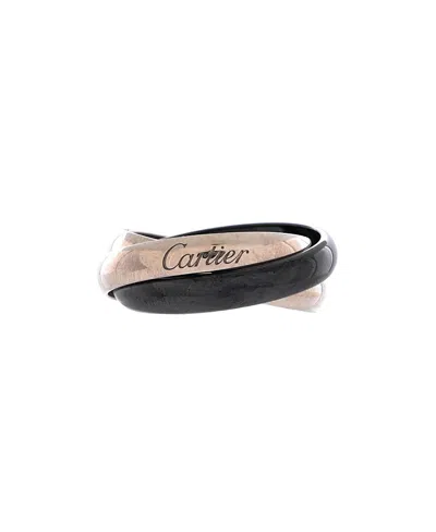 Pre-owned Pre-owned Cartier  Cartier Trinity Ring 18k White Gold And Ceramic