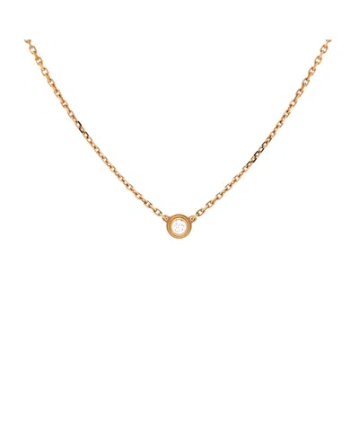 Pre-owned Pre-owned Cartier  Cartier Xs Cartier D'amour Pendant Necklace 18k Gold And Diamond, 16