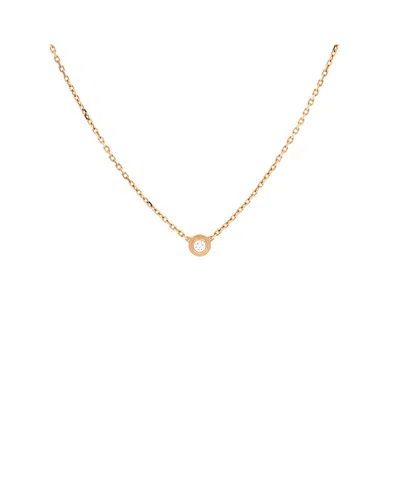 Pre-owned Pre-owned Cartier  Cartier Xs Cartier D'amour Pendant Necklace 18k Rose Gold With Diamond In Pink