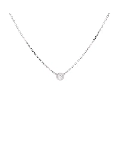 Pre-owned Pre-owned Cartier  Cartier Xs Cartier D'amour Pendant Necklace 18k White Gold And Diamond, 16