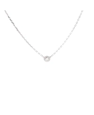 Pre-owned Pre-owned Cartier  Cartier Xs Cartier D'amour Pendant Necklace 18k White Gold And Diamond, 16