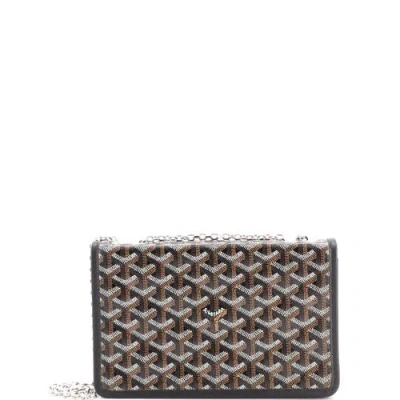 Pre-owned Goyard  Goyard Alexandre Iii Shoulder Bag Coated Canvas Pm In Black