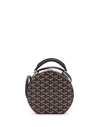 Pre-owned Pre-owned Goyard  Goyard Alto Hatbox Bag Coated Canvas In Black