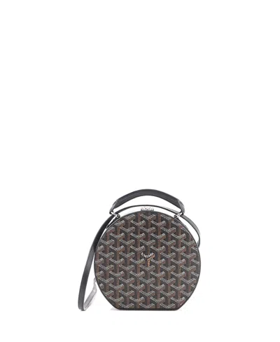 Pre-owned Pre-owned Goyard  Goyard Alto Hatbox Bag Coated Canvas In Black