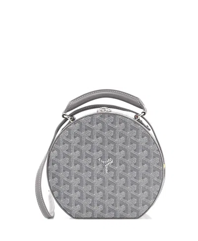 Pre-owned Pre-owned Goyard  Goyard Alto Hatbox Bag Coated Canvas In Gray