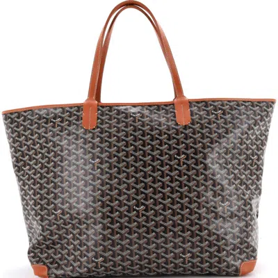 Pre-owned Goyard  Goyard Artois Tote Coated Canvas Gm In Gray