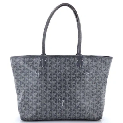 Pre-owned Goyard  Goyard Artois Tote Coated Canvas Pm In Purple
