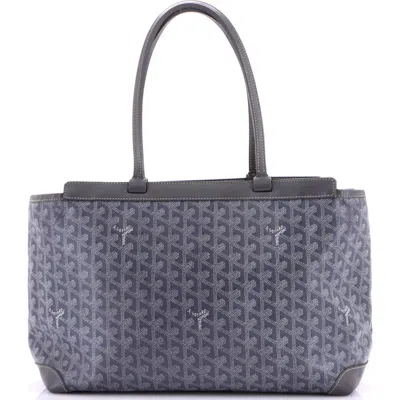 Pre-owned Goyard  Goyard Bellechasse Bag Coated Canvas Pm In Black