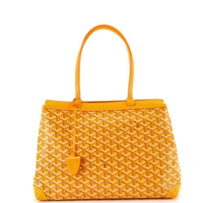 Pre-owned Goyard  Goyard Bellechasse Bag Coated Canvas Pm In Orange
