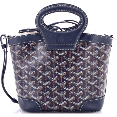 Pre-owned Goyard  Goyard Beluga Bag Coated Canvas Mini In Orange