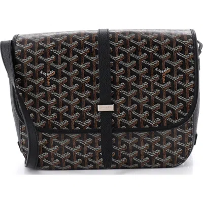 Pre-owned Goyard  Goyard Belvedere Ii Messenger Bag Coated Canvas Mm In Brown