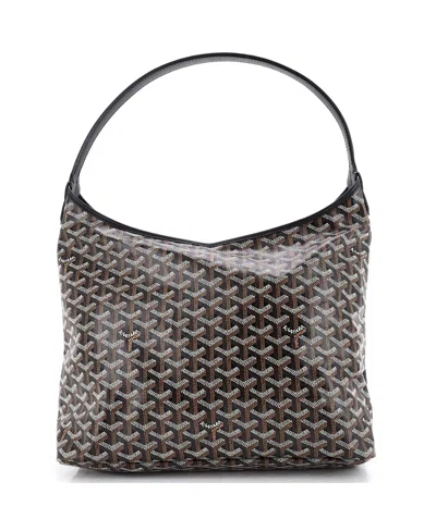 Pre-owned Pre-owned Goyard  Goyard Boheme Hobo Coated Canvas In Black