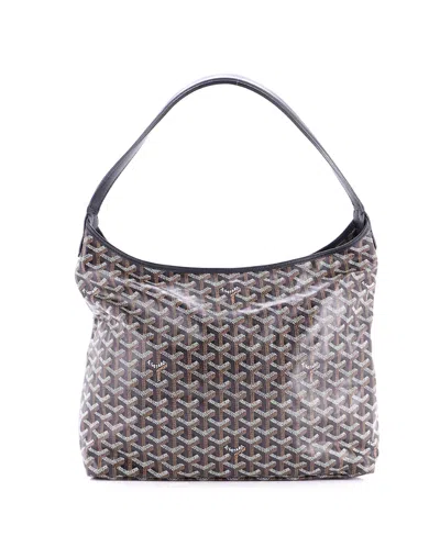 Pre-owned Pre-owned Goyard  Goyard Boheme Hobo Coated Canvas In Black