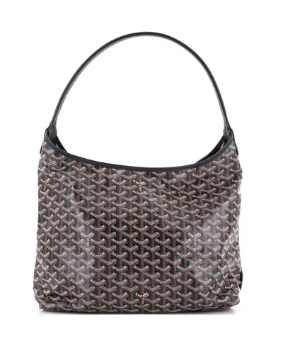 Pre-owned Pre-owned Goyard  Goyard Boheme Hobo Coated Canvas In Black