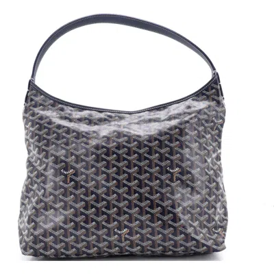 Pre-owned Goyard  Goyard Boheme Hobo Coated Canvas In Gray