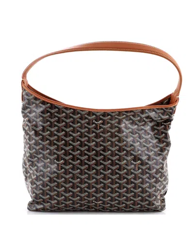 Pre-owned Pre-owned Goyard  Goyard Boheme Hobo Coated Canvas In Brown