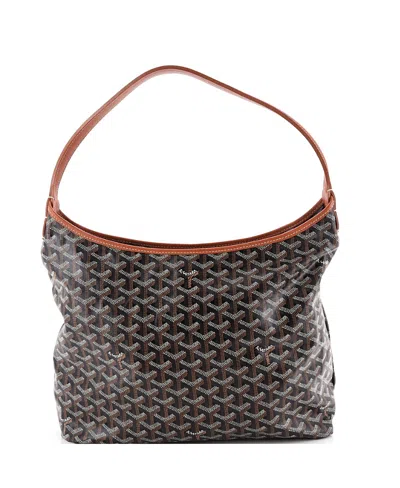 Pre-owned Pre-owned Goyard  Goyard Boheme Hobo Coated Canvas In Brown