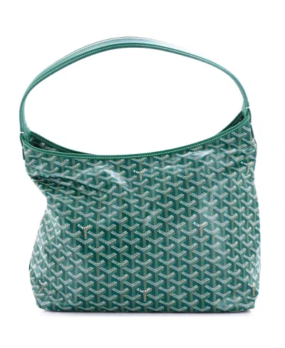 Pre-owned Pre-owned Goyard  Goyard Boheme Hobo Coated Canvas In Green