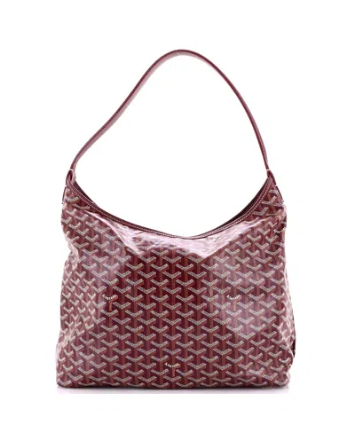 Pre-owned Pre-owned Goyard  Goyard Boheme Hobo Coated Canvas In Red