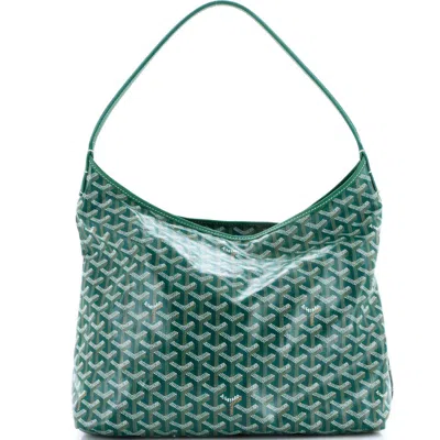 Pre-owned Goyard  Goyard Boheme Hobo Printed Coated Canvas In Green