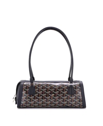 Pre-owned Pre-owned Goyard  Goyard Bonbonniere Bag Coated Canvas In Black
