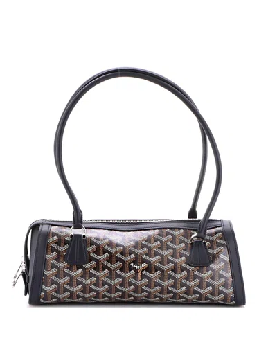 Pre-owned Pre-owned Goyard  Goyard Bonbonniere Bag Coated Canvas In Black