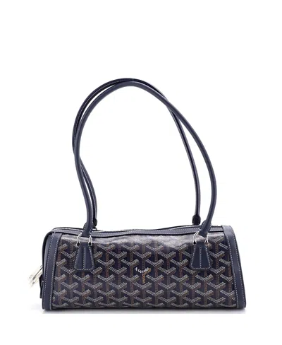 Pre-owned Pre-owned Goyard  Goyard Bonbonniere Bag Coated Canvas In Blue