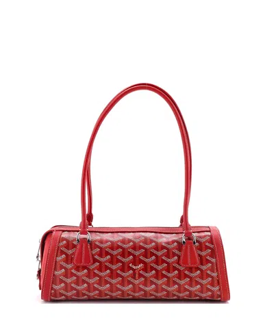 Pre-owned Pre-owned Goyard  Goyard Bonbonniere Bag Coated Canvas In Red