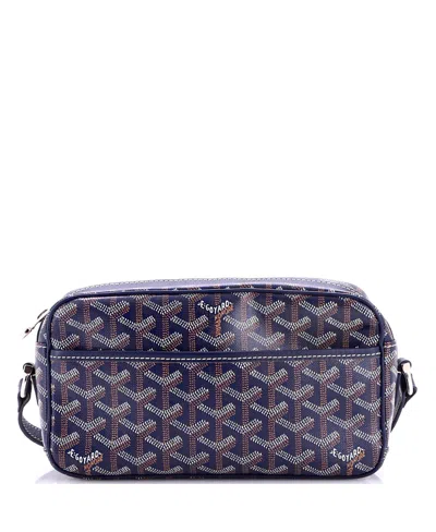Pre-owned Pre-owned Goyard  Goyard Cap Vert Bag Coated Canvas In Blue