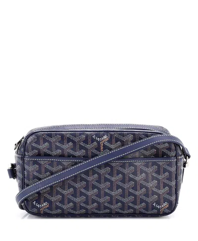 Pre-owned Pre-owned Goyard  Goyard Cap Vert Bag Coated Canvas In Blue