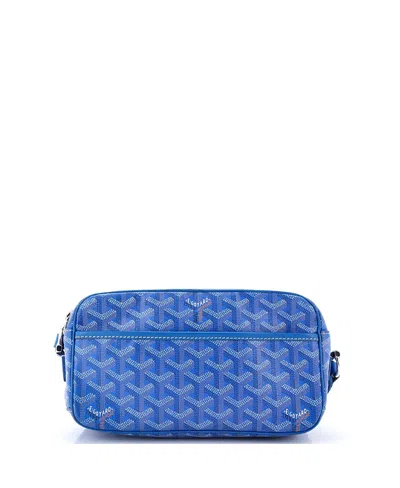 Pre-owned Pre-owned Goyard  Goyard Cap Vert Bag Coated Canvas In Blue