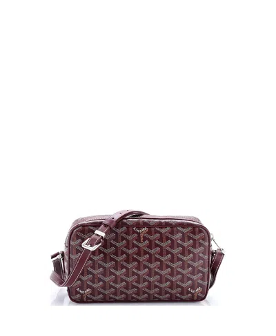 Pre-owned Pre-owned Goyard  Goyard Cap Vert Bag Coated Canvas In Burgundy