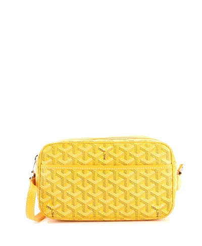 Pre-owned Pre-owned Goyard  Goyard Cap Vert Bag Coated Canvas In Yellow