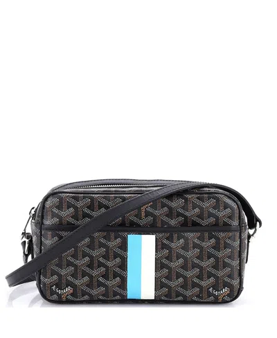 Pre-owned Pre-owned Goyard  Goyard Cap Vert Bag Printed Coated Canvas In Black